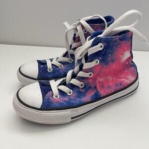 Converse Chuck Taylor All Star Miss Galaxy Pink Blue High Top Shoes Junior 13